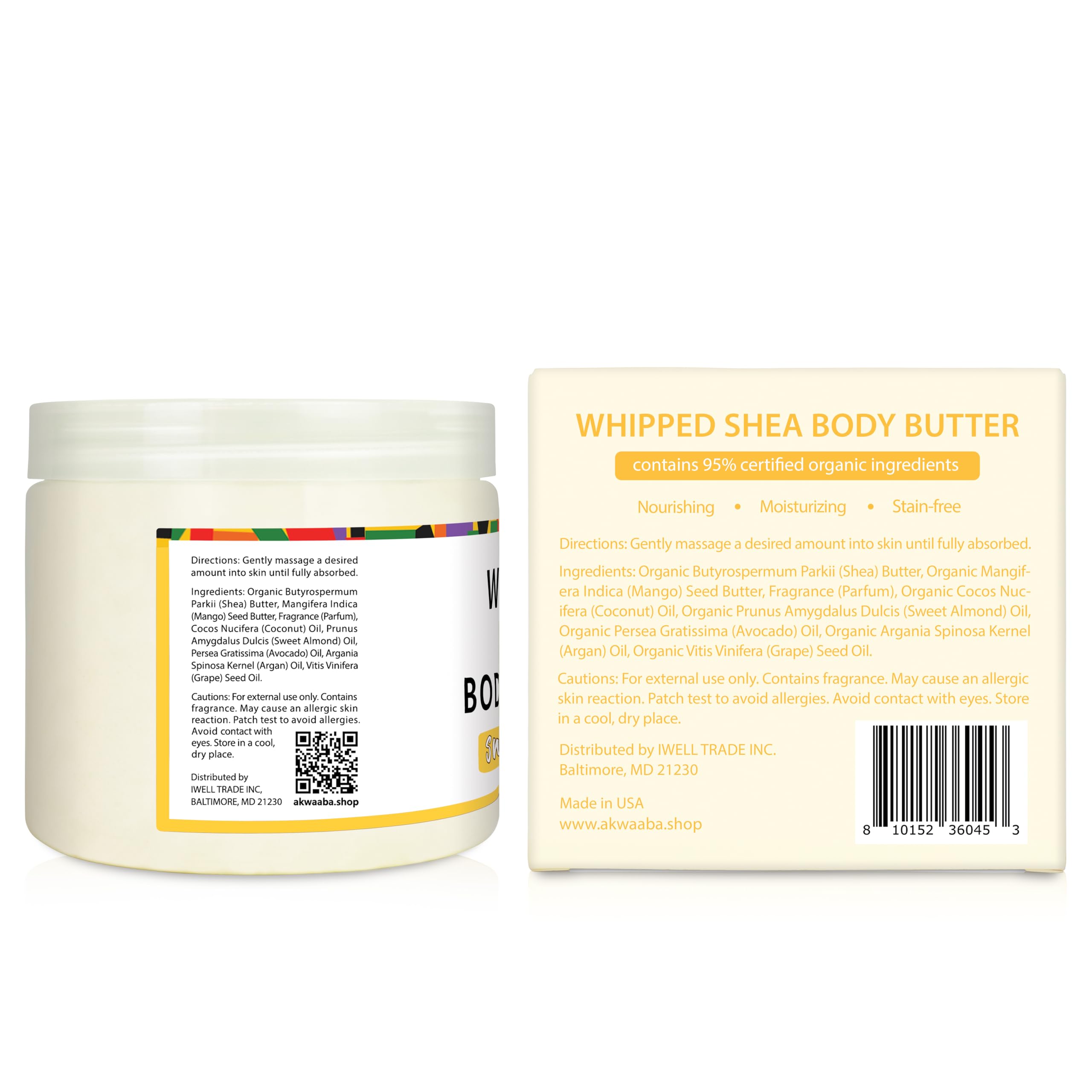 AKWAABA Shea Butter used in daily routine after shower for lasting moisture