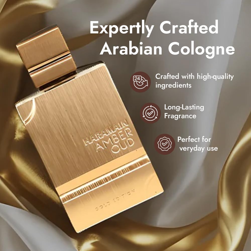 Al Haramain Amber Oud Gold Edition bergamot top notes, fresh morning vibe.