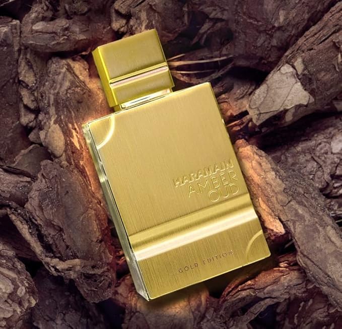 Al Haramain Amber Oud Gold Edition spray captures a lasting, inviting aroma for daily wear.