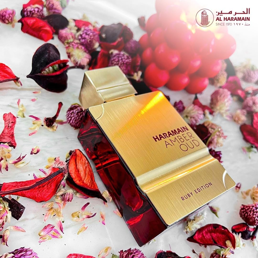 Woody musk finish of Al Haramain Amber Oud Ruby Edition