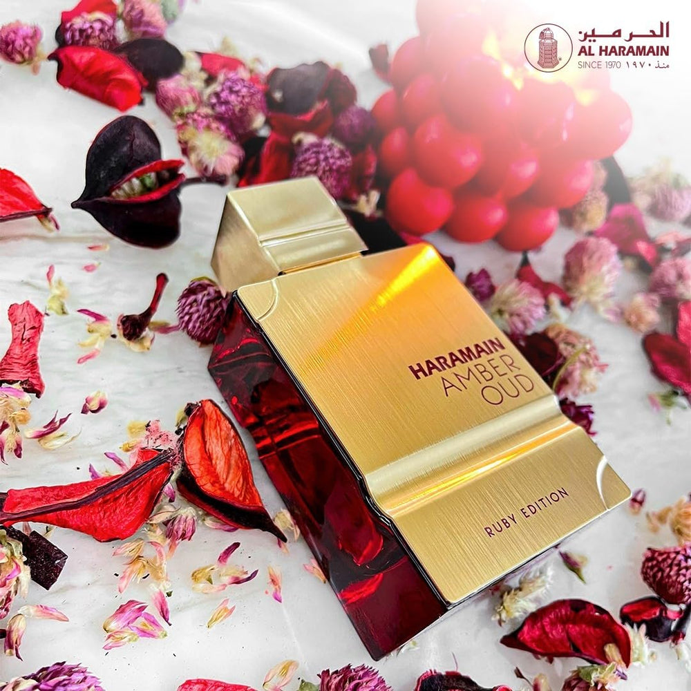 Woody musk finish of Al Haramain Amber Oud Ruby Edition