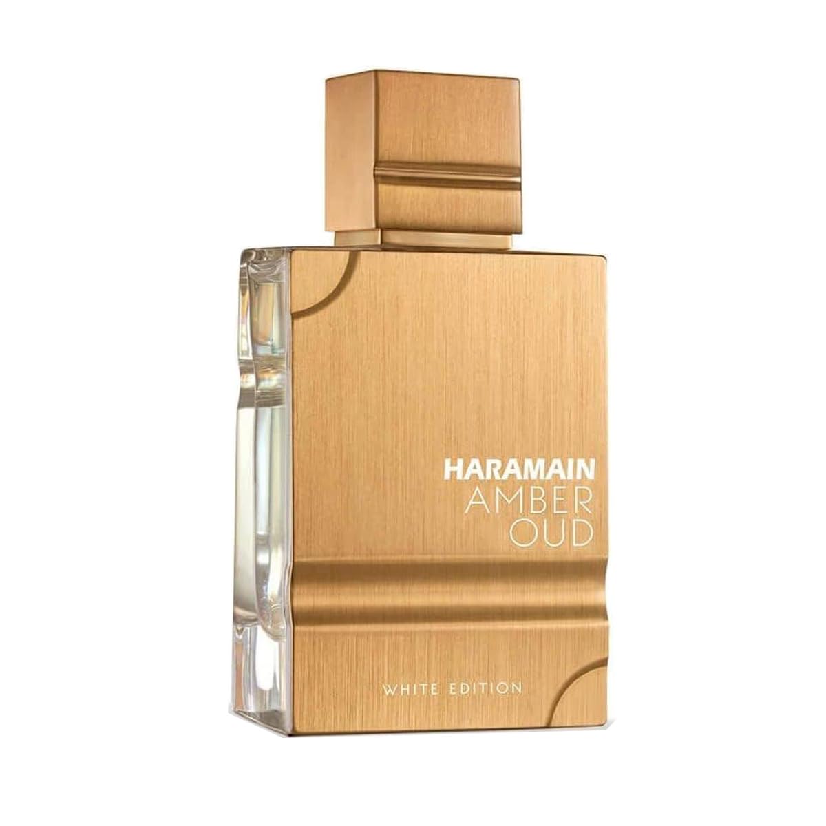 Al Haramain Amber Oud White Edition floral heart notes highlighting jasmine and rose elegance.