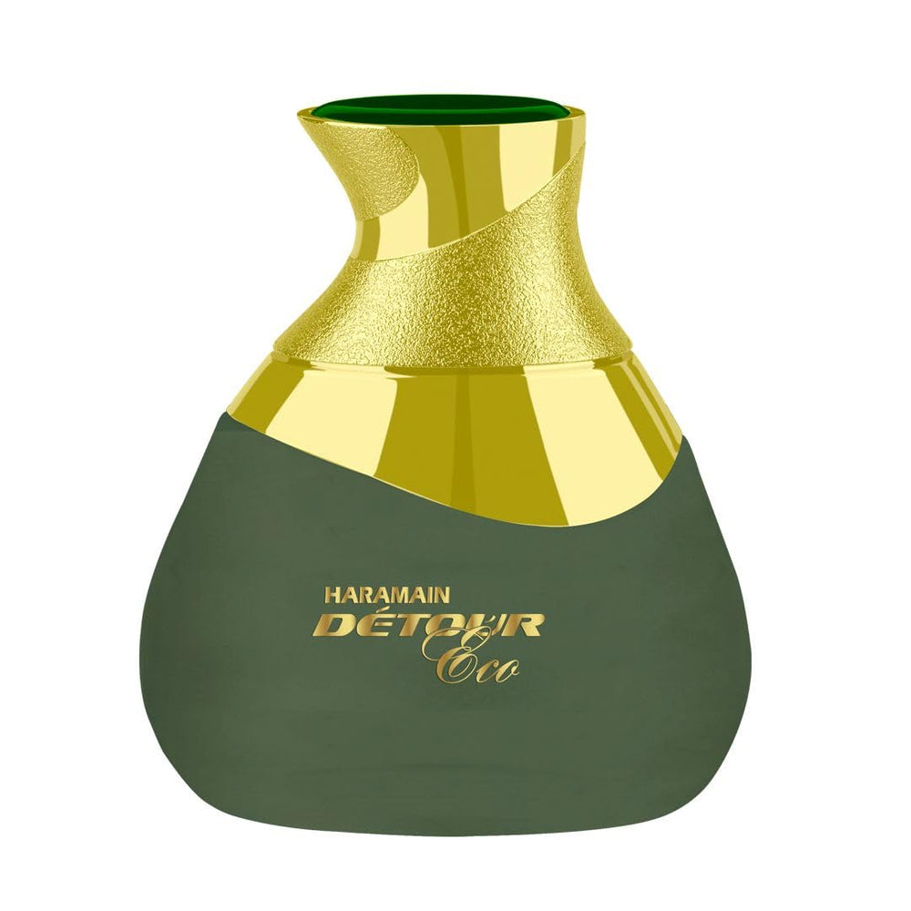 Al Haramain Detour Eco packaging shot, premium presentation suitable for gifting.
