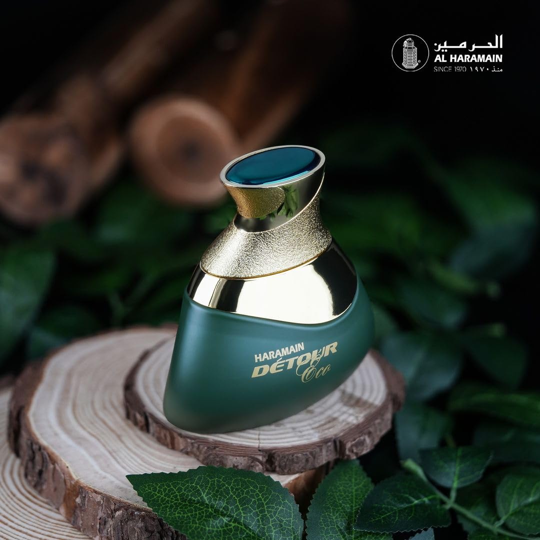 Al Haramain Detour Eco travel-compact bottle, convenient on-the-go fragrance option.