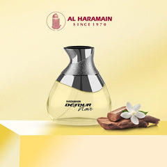 Al Haramain Detour Noir packaging box emphasizes gift-ready presentation.