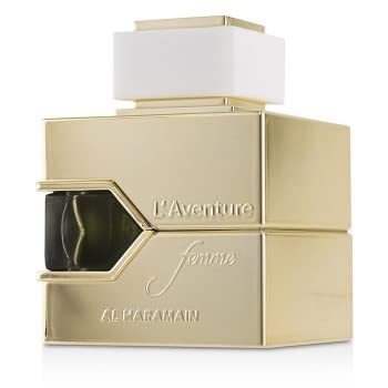 Al Haramain L'Aventure Femme EDP middle notes jasmine and lily-of-the-valley.