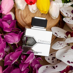 Al Haramain L’Aventure box packaging—premium presentation ideal for gifting.
