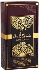 Al Wataniah Sabah Al Ward top-notes hint citrus-spice brightness.