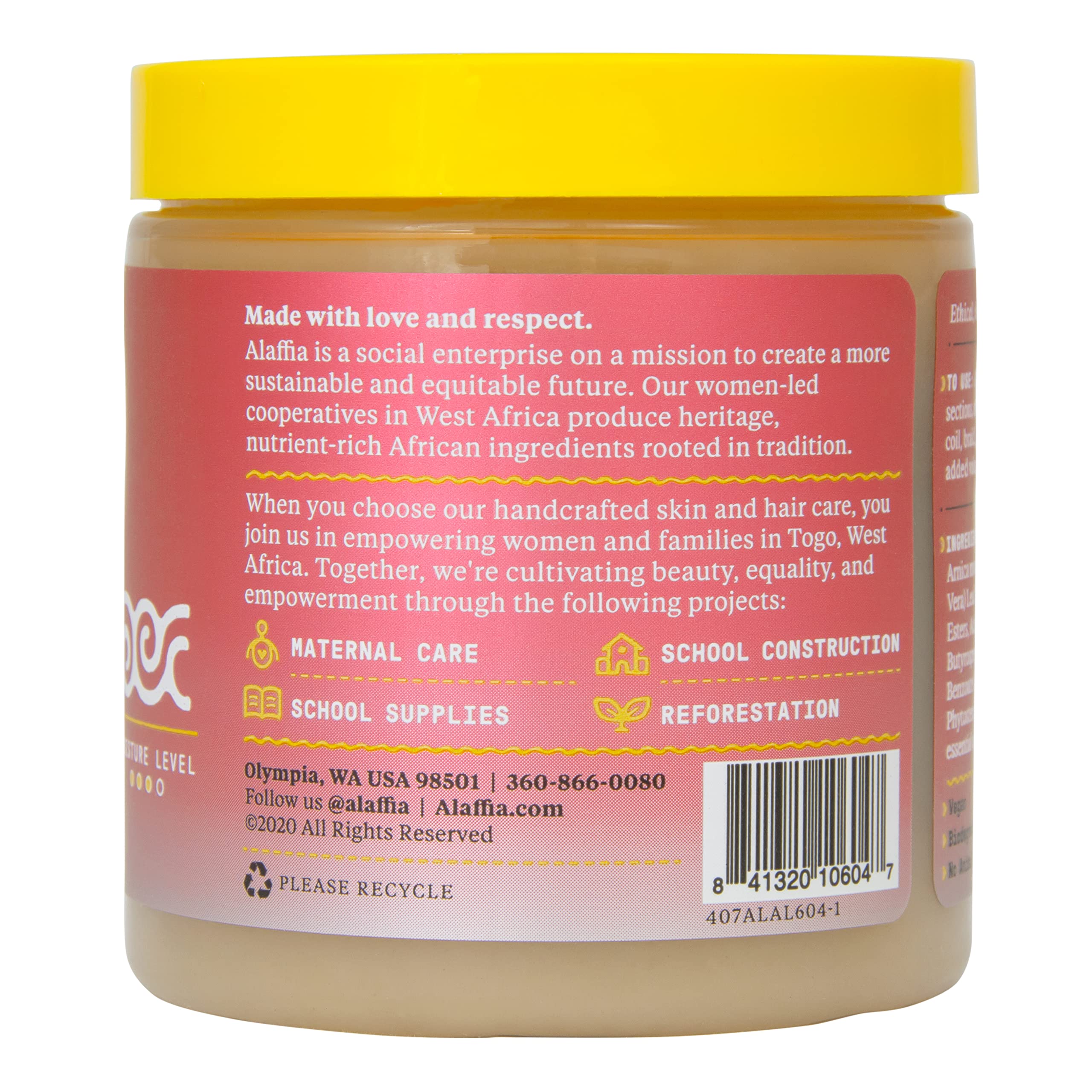 Alaffia Beautiful Curls custard applied to damp hair for even distribution