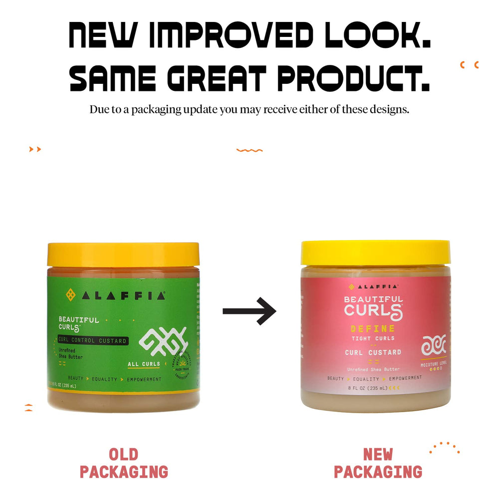 Alaffia curl custard with shea butter emphasizes nourishing moisture for elongation