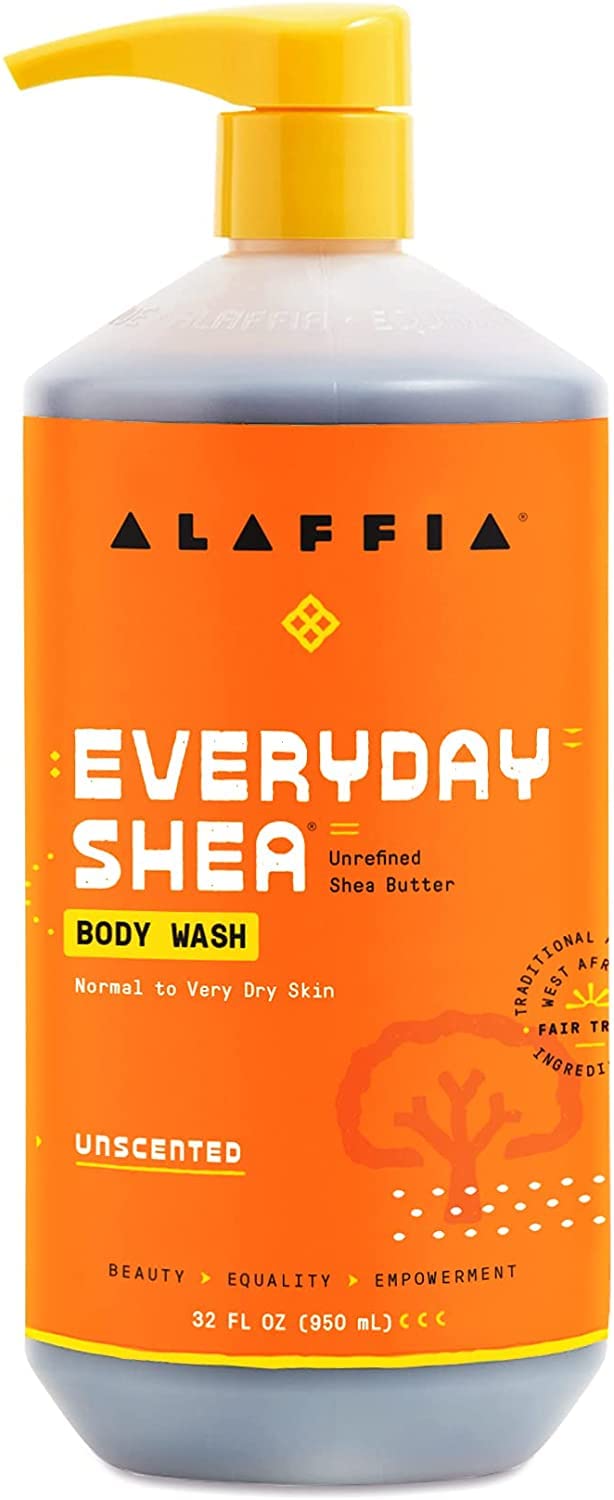Alaffia brand logo with product packshot for daily skincare routine.