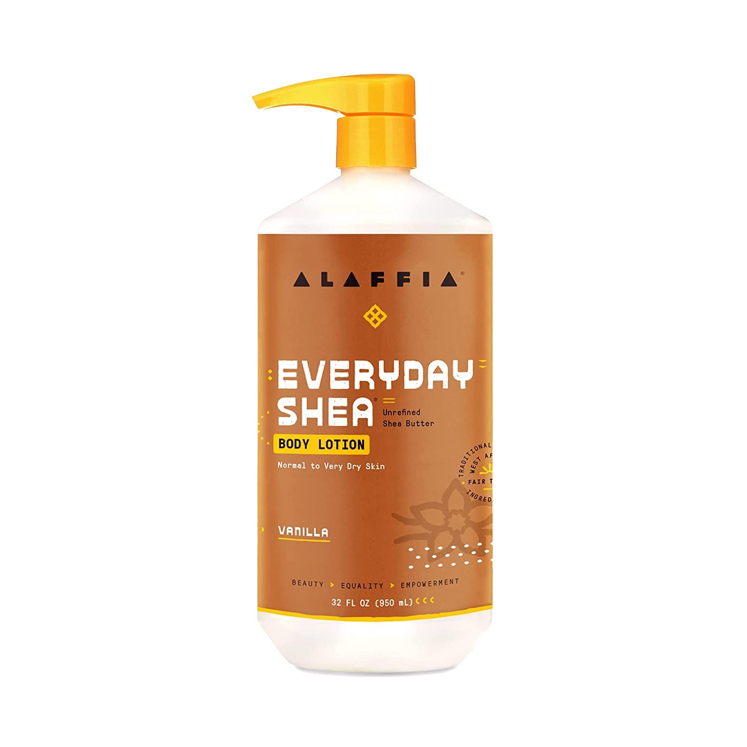 Alaffia Everyday Shea Body Lotion product shot ideal for daily moisturization.