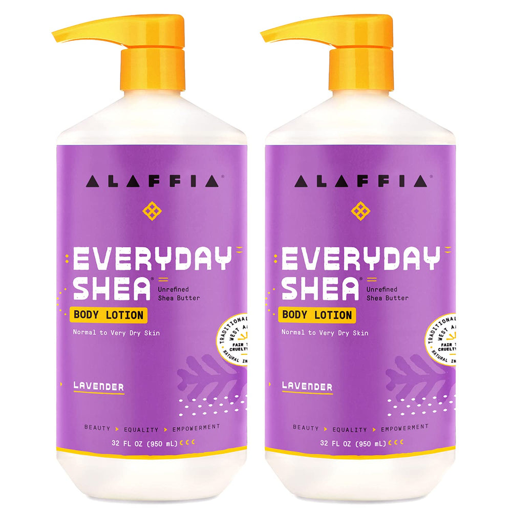 Alaffia Everyday Shea Body Lotion bottle ready for daily dry skin hydration