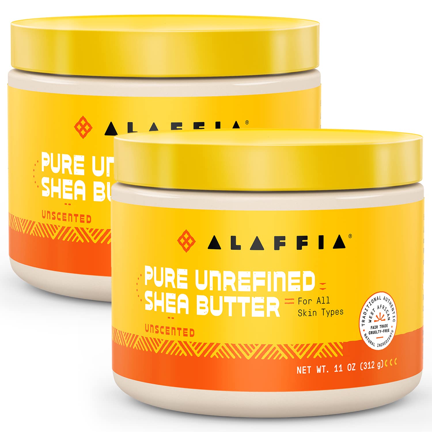 Alaffia Everyday Shea Butter jar close-up showing creamy texture for deep moisturization.