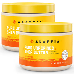 Alaffia Everyday Shea Butter jar close-up showing creamy texture for deep moisturization.