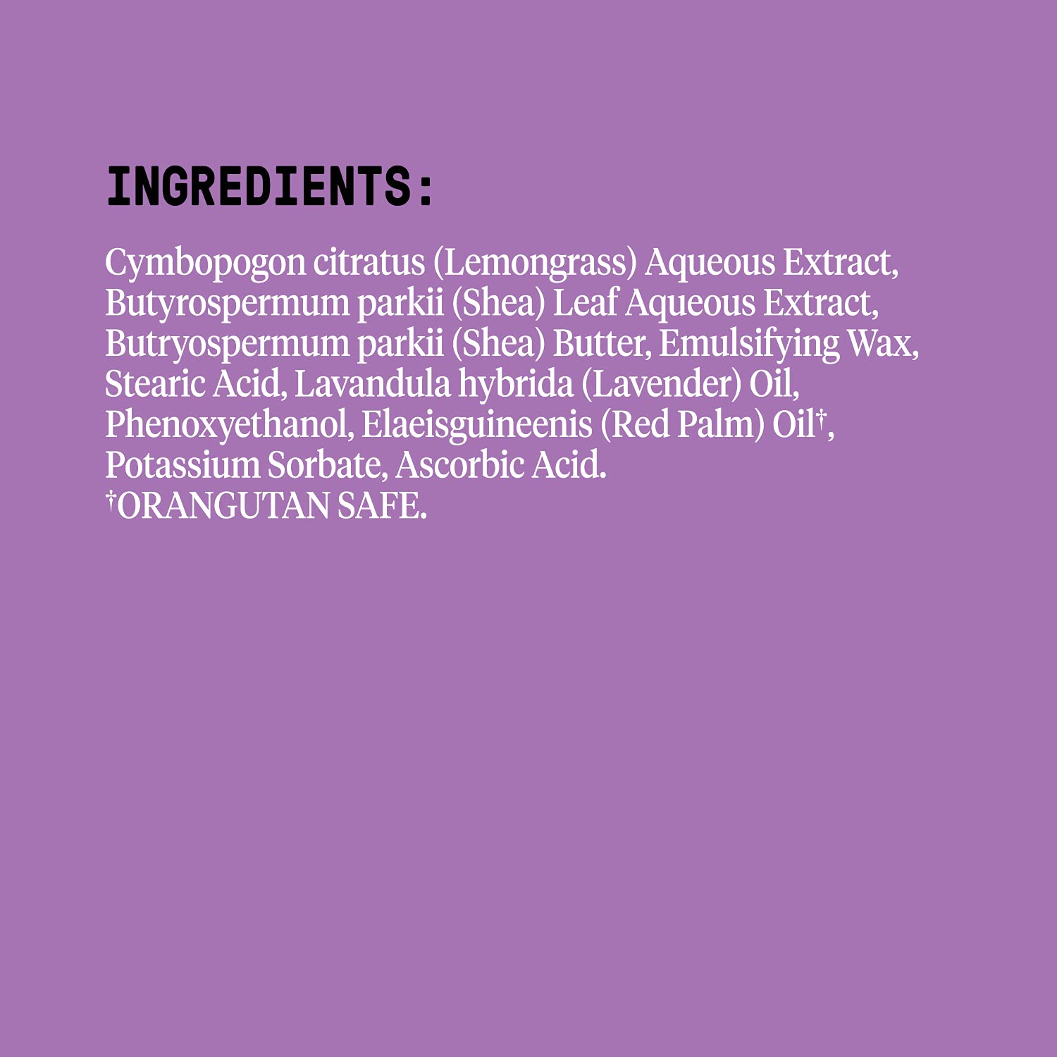 Lemongrass lavender scent swatch for calming hydrating routine with Alaaffia lotion