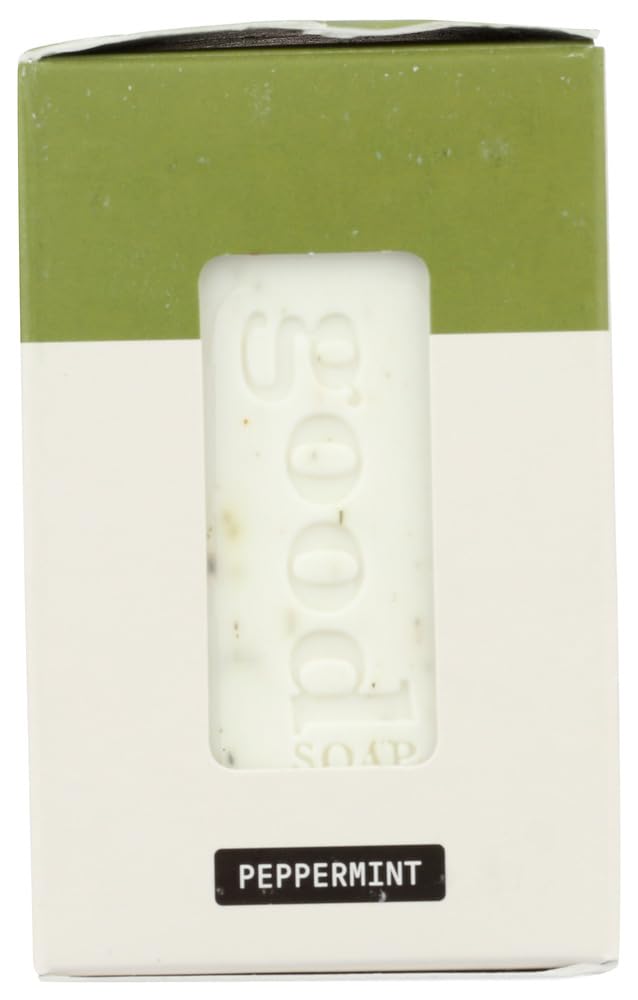 Alaffia Peppermint Good Soap in hand demonstrates a refreshing cleanse ritual.