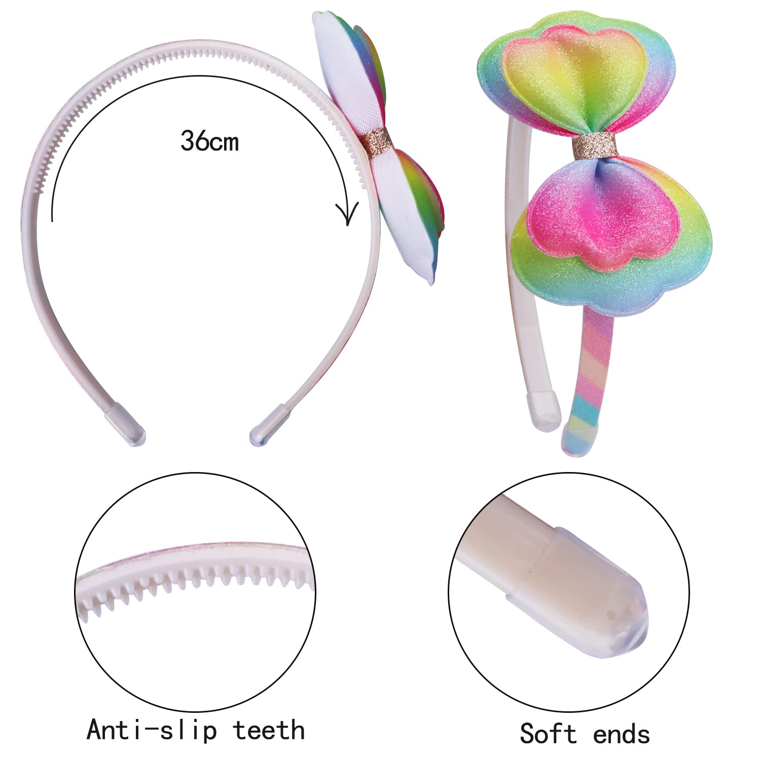 AlamnoFu soft cloth and sponge padding ensure safe, gentle use on young hair.