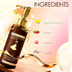 ALAOW Luxury Body Firming Oil applied to damp skin for a smooth post-shower routine.