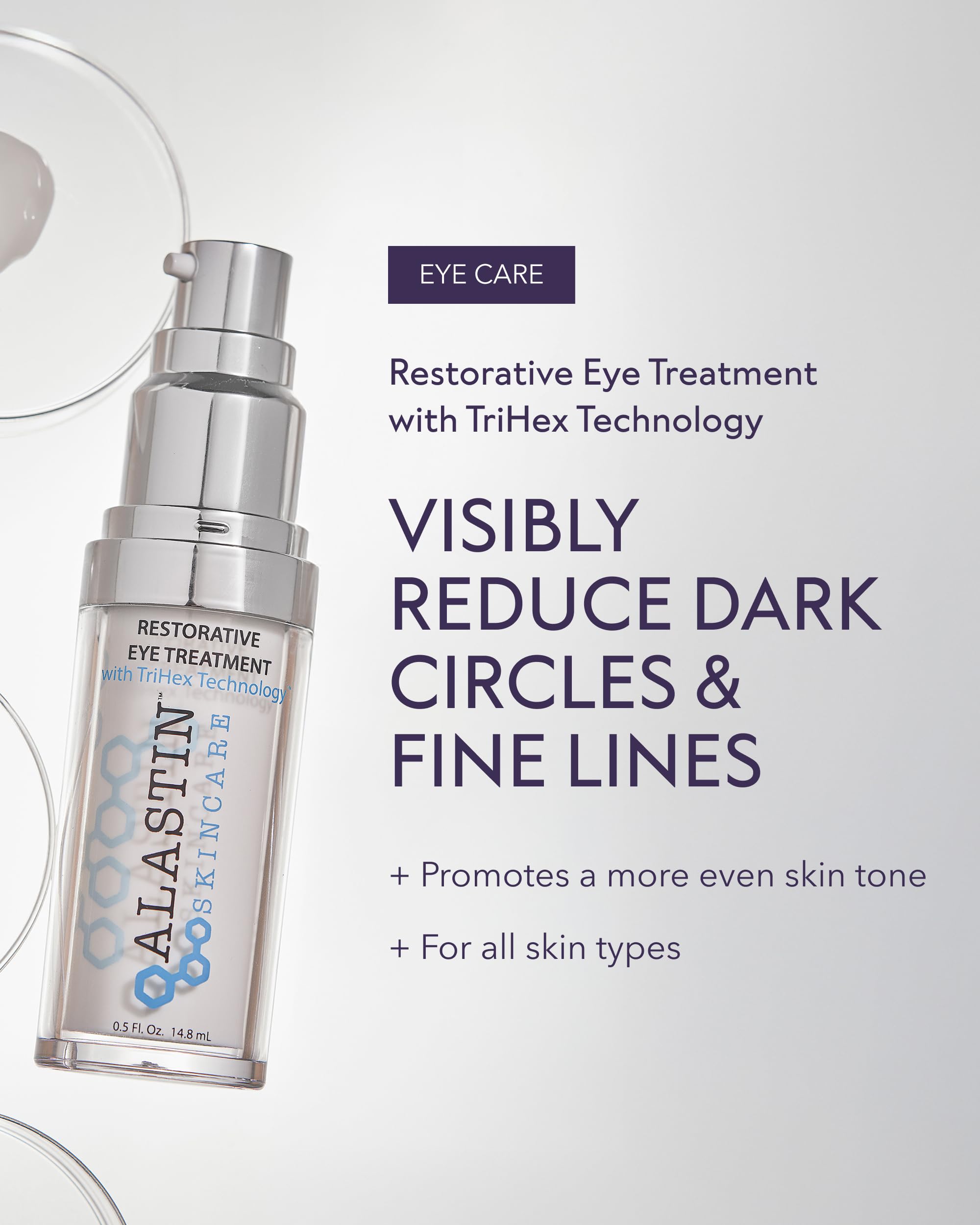 ALASTIN Restorative Eye Treatment packaging box front highlight premium formula