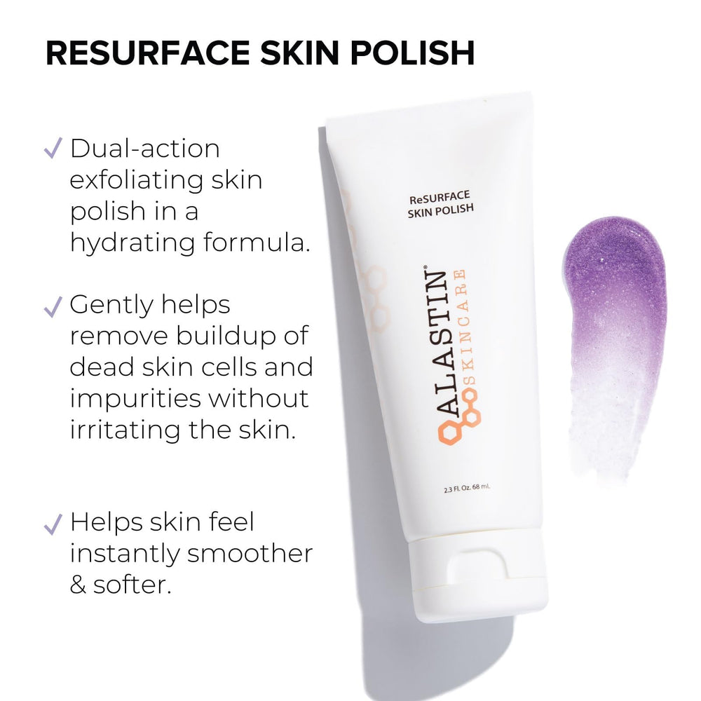 ALASTIN Skincare ReSURFACE texture closeup highlighting creamy scrub for even complexion