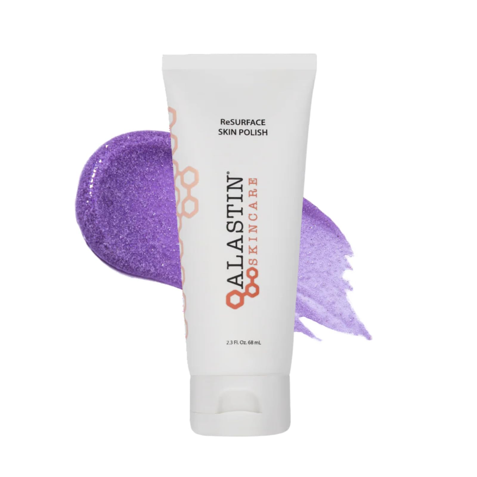 ALASTIN Skincare ReSURFACE exfoliating skin polish tube closeup showing packaging for smoother skin