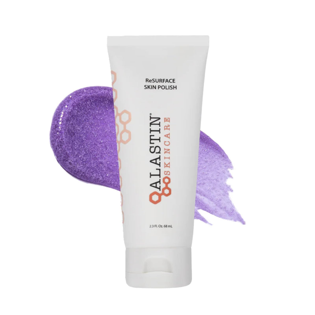 ALASTIN Skincare ReSURFACE exfoliating skin polish tube closeup showing packaging for smoother skin