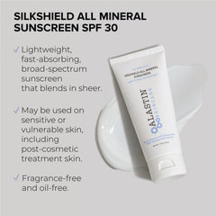 ALASTIN SilkSHIELD SPF30 face packaging, fragrance-free and oil-free protection for sensitive skin.