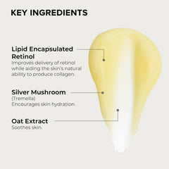 ALASTIN Skin Renewal Retinol Serum texture closeup suggests smoothing effects