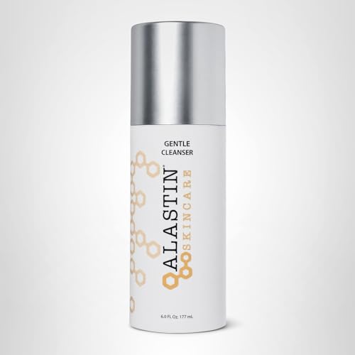 Packaging of Alastin Skincare Gentle Cleanser foaming gel shows 6 oz bottle.