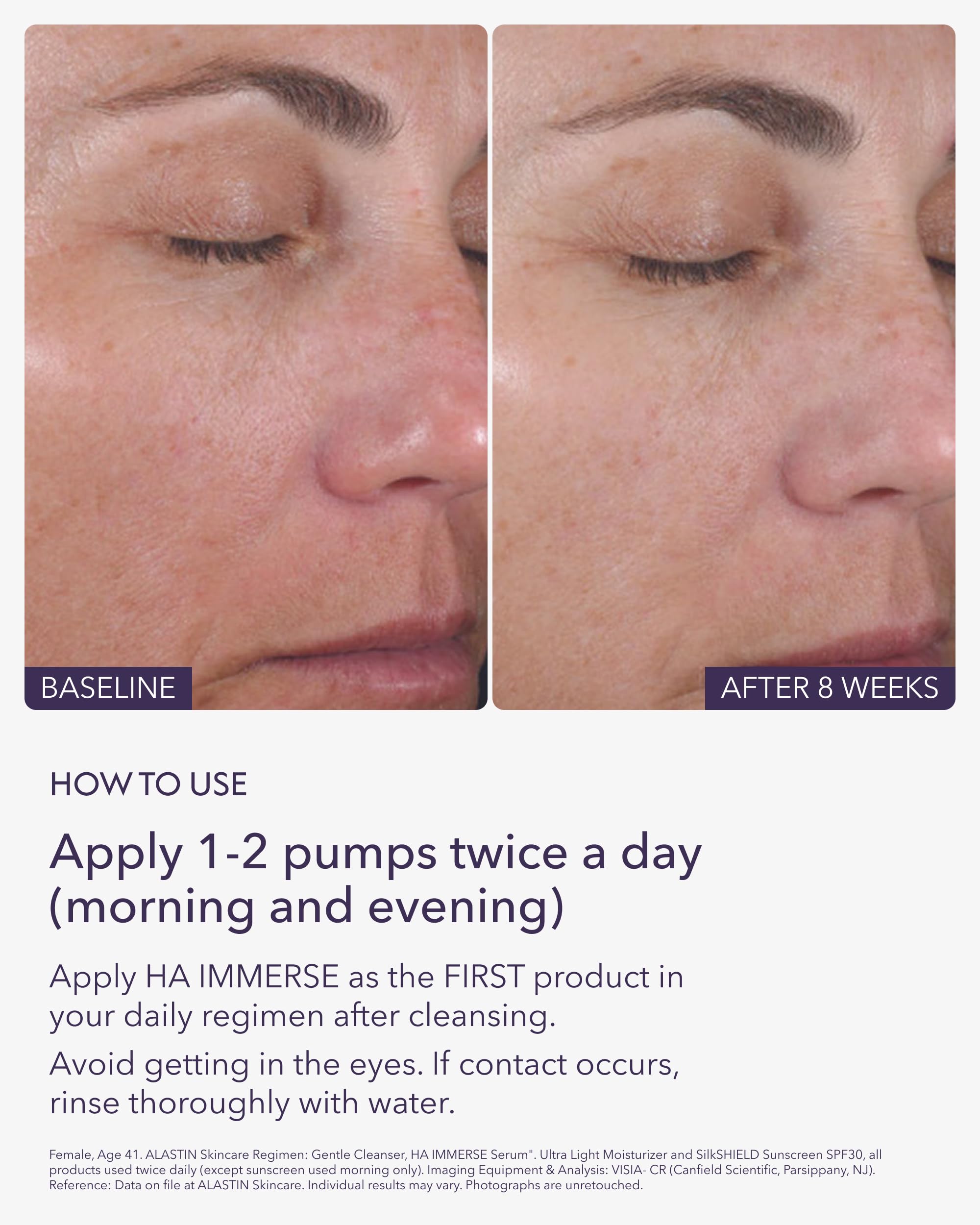 ALASTIN Skincare HA IMMERSE bathroom vanity creating spa-like hydration ritual.