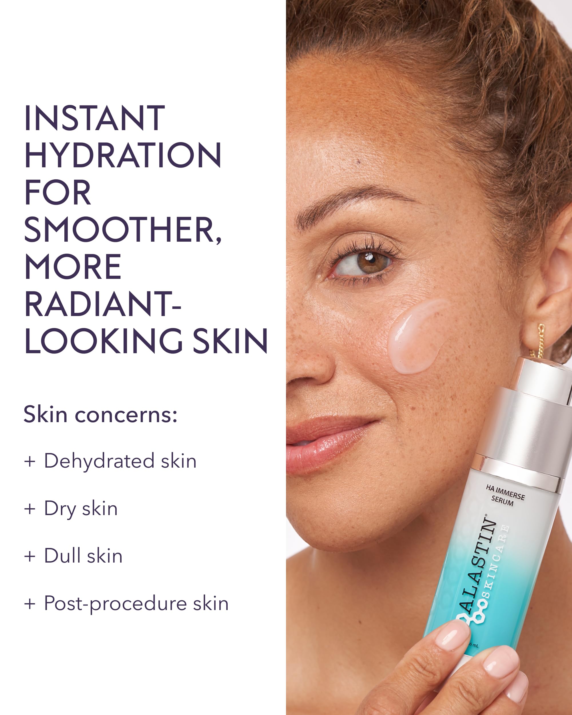 ALASTIN Skincare HA IMMERSE label detail highlighting clean, science-backed formula.