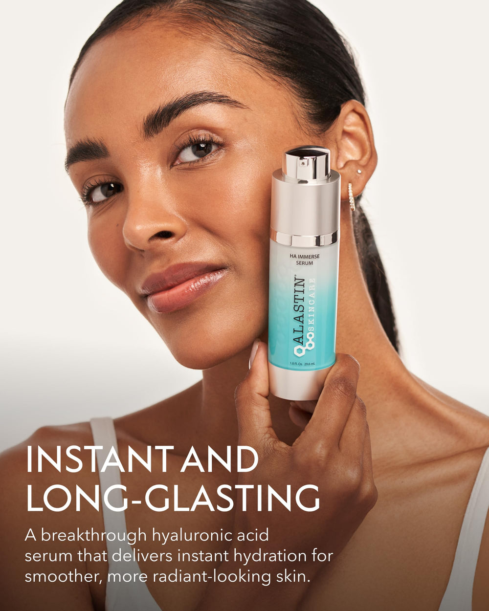 ALASTIN Skincare HA IMMERSE travel-size bottle ready for on-the-go hydration.