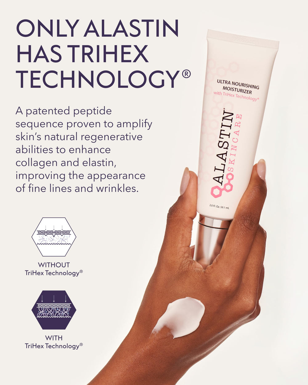 ALASTIN Ultra Nourishing Face Moisturizer creamy texture closeup
