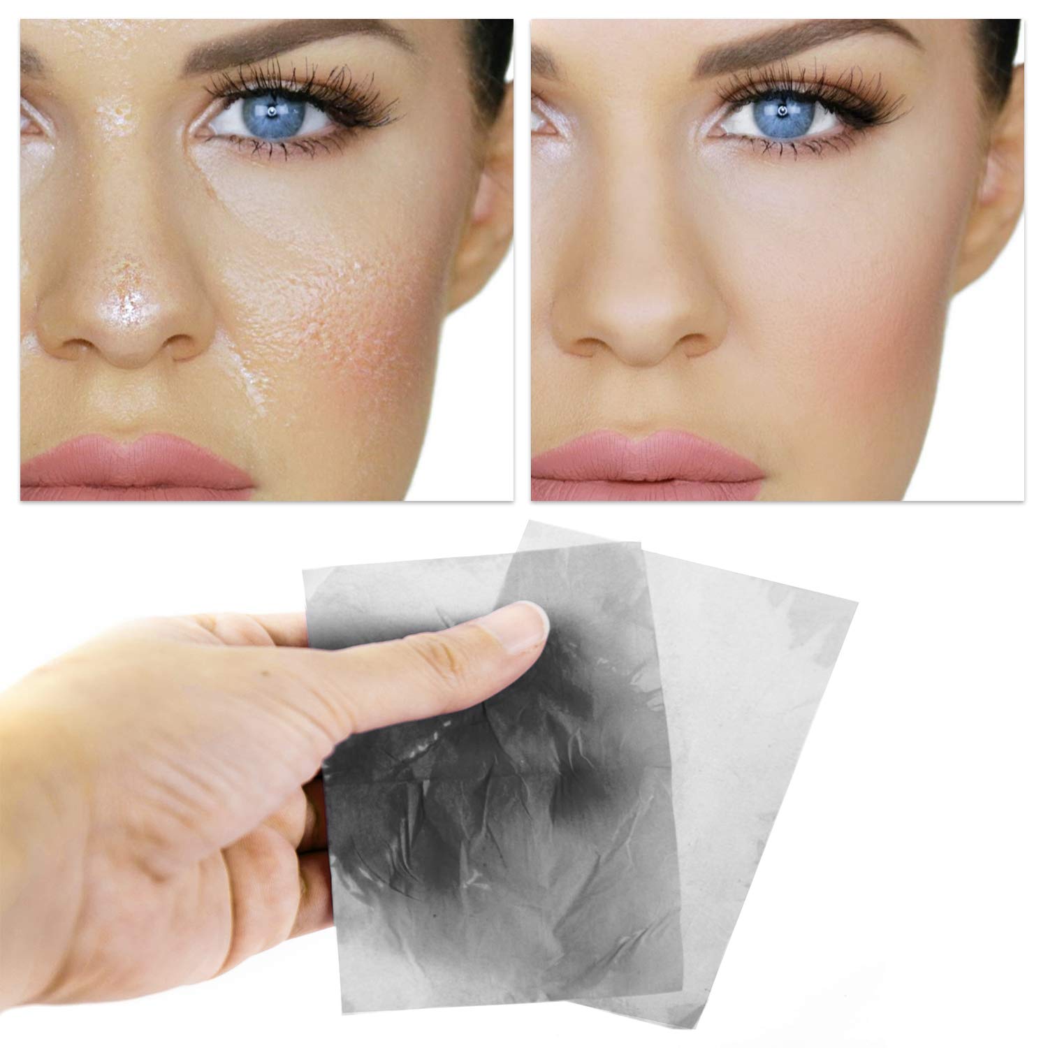 Alayna oil blotting sheets 300 pcs label signals quantity value.