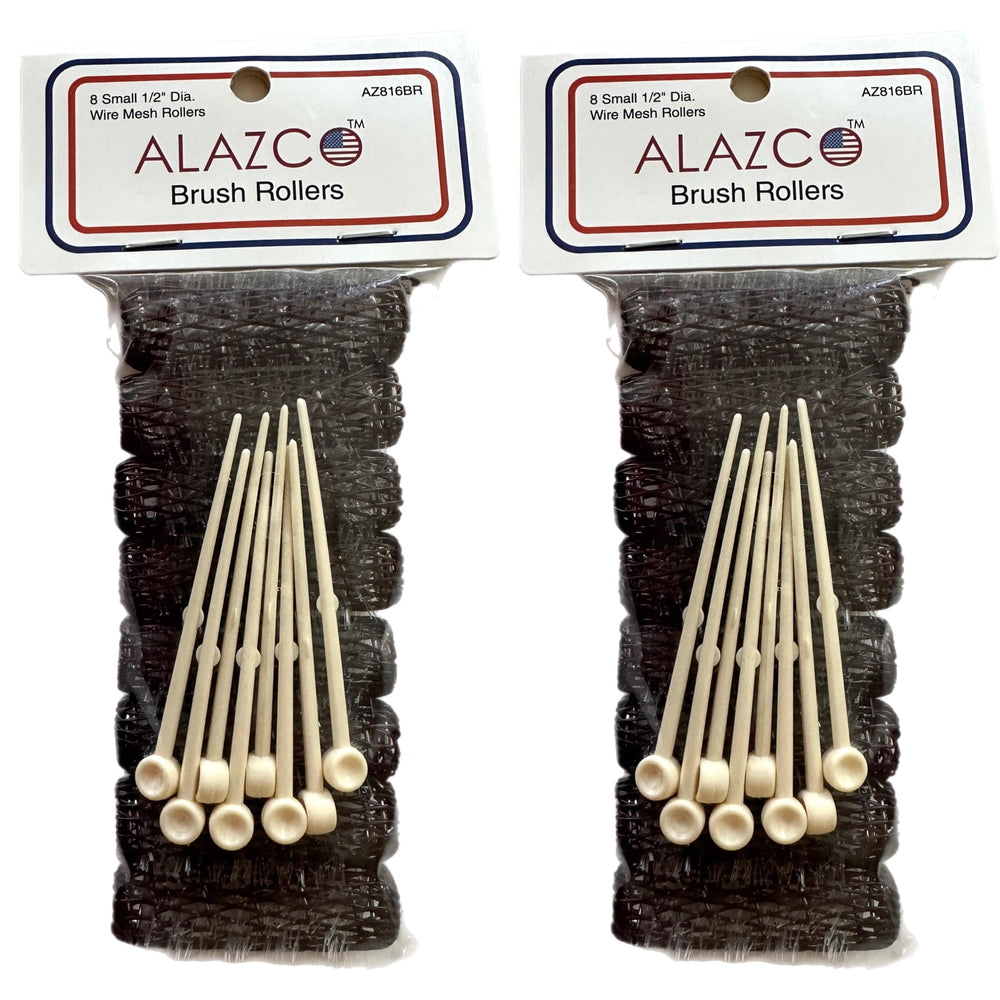 ALAZCO 16 mini hair rollers set for quick vintage curls on short hair
