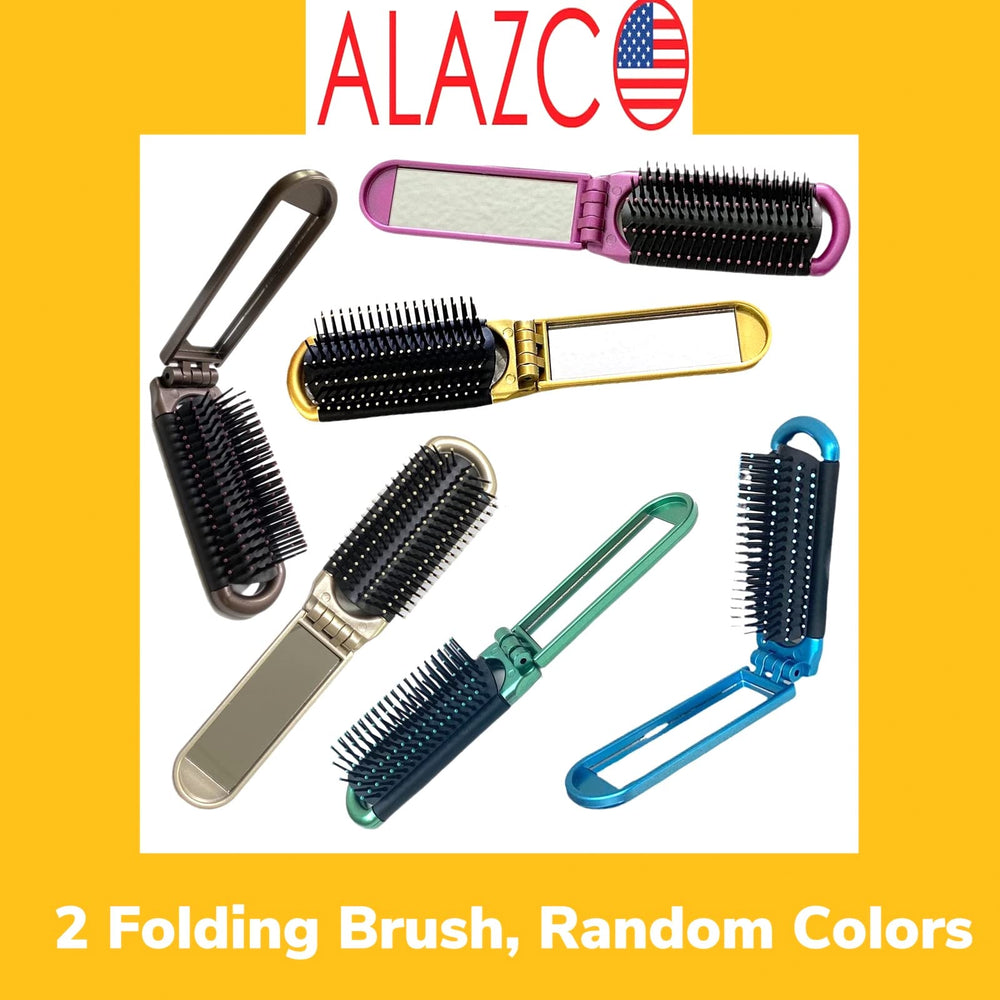 ALAZCO compact travel size brush travels easily in bags and cases.