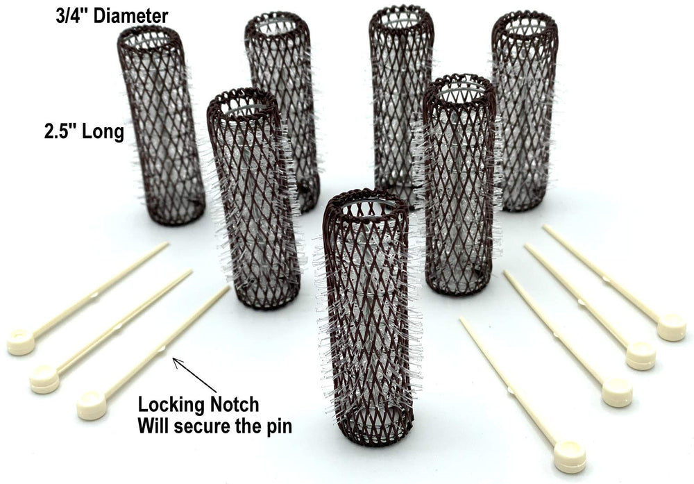 ALAZCO flexible-locking-pins closeup demonstrates non-slip pins for secure curl.