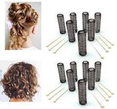 ALAZCO medium-roller bristles detail highlighting removable bristles for flexible styling.