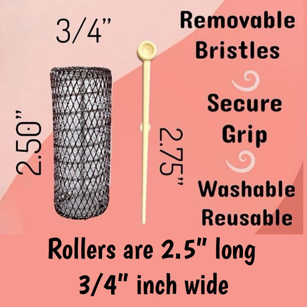 ALAZCO mesh-cover-rollers closeup highlights breathable mesh and easy removal.