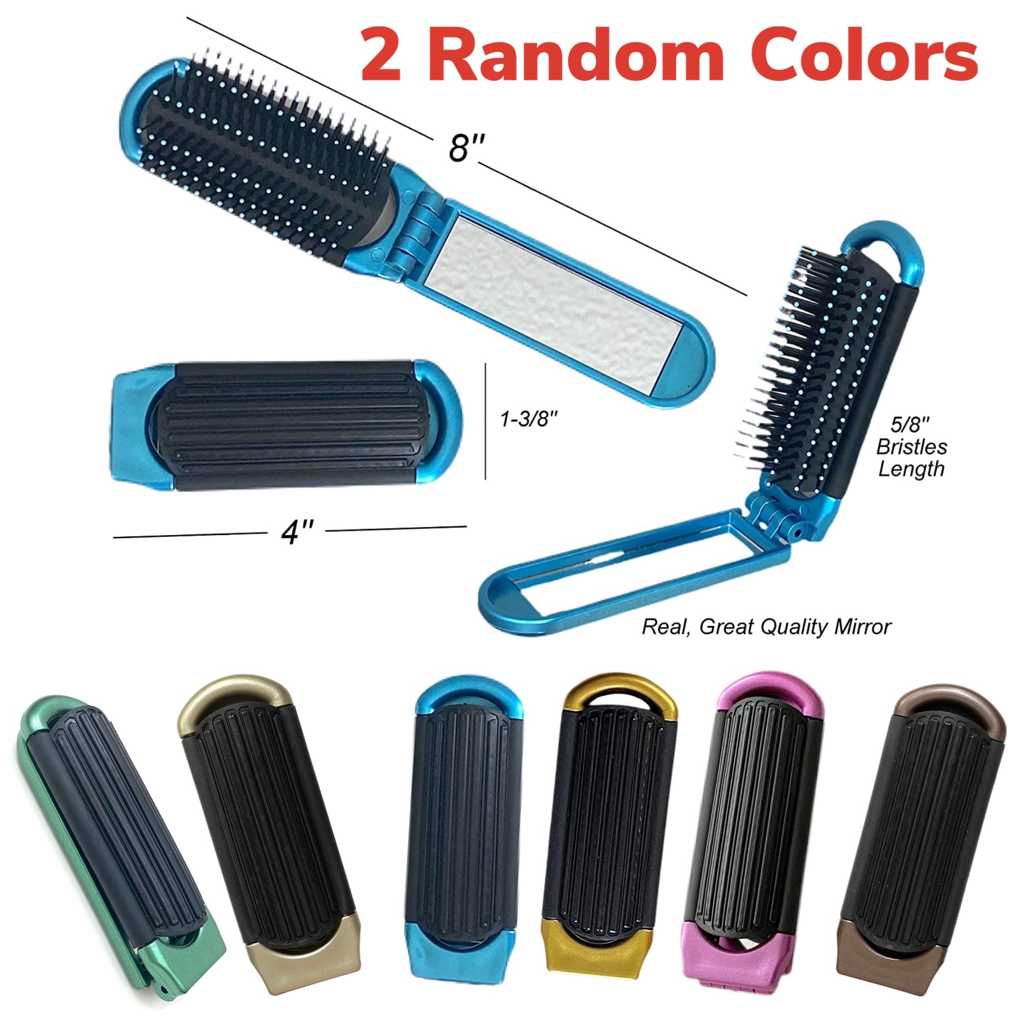 ALAZCO mirror-inside-handle design helps instant grooming at desk or gym.