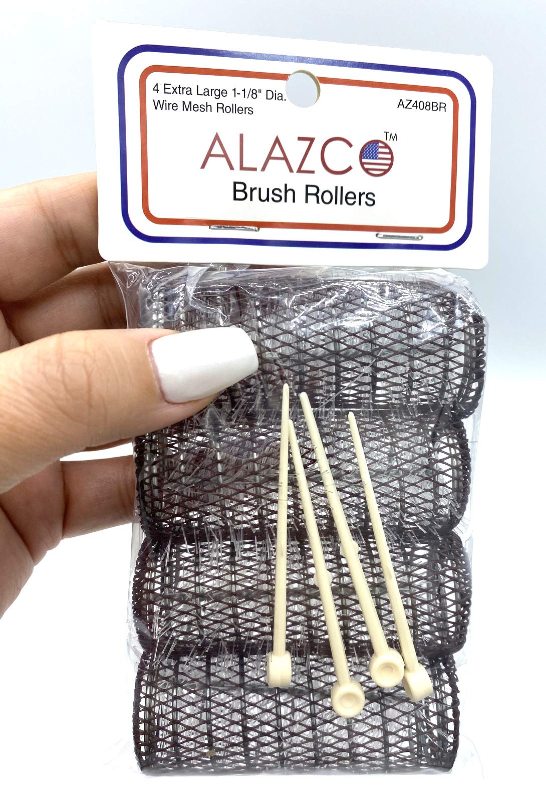 ALAZCO roller with removable bristles helps thin hair lift.