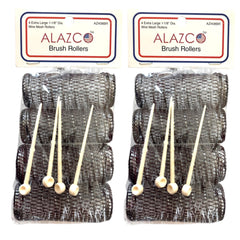 ALAZCO vintage-style hair rollers XL pack ready for voluminous curls.