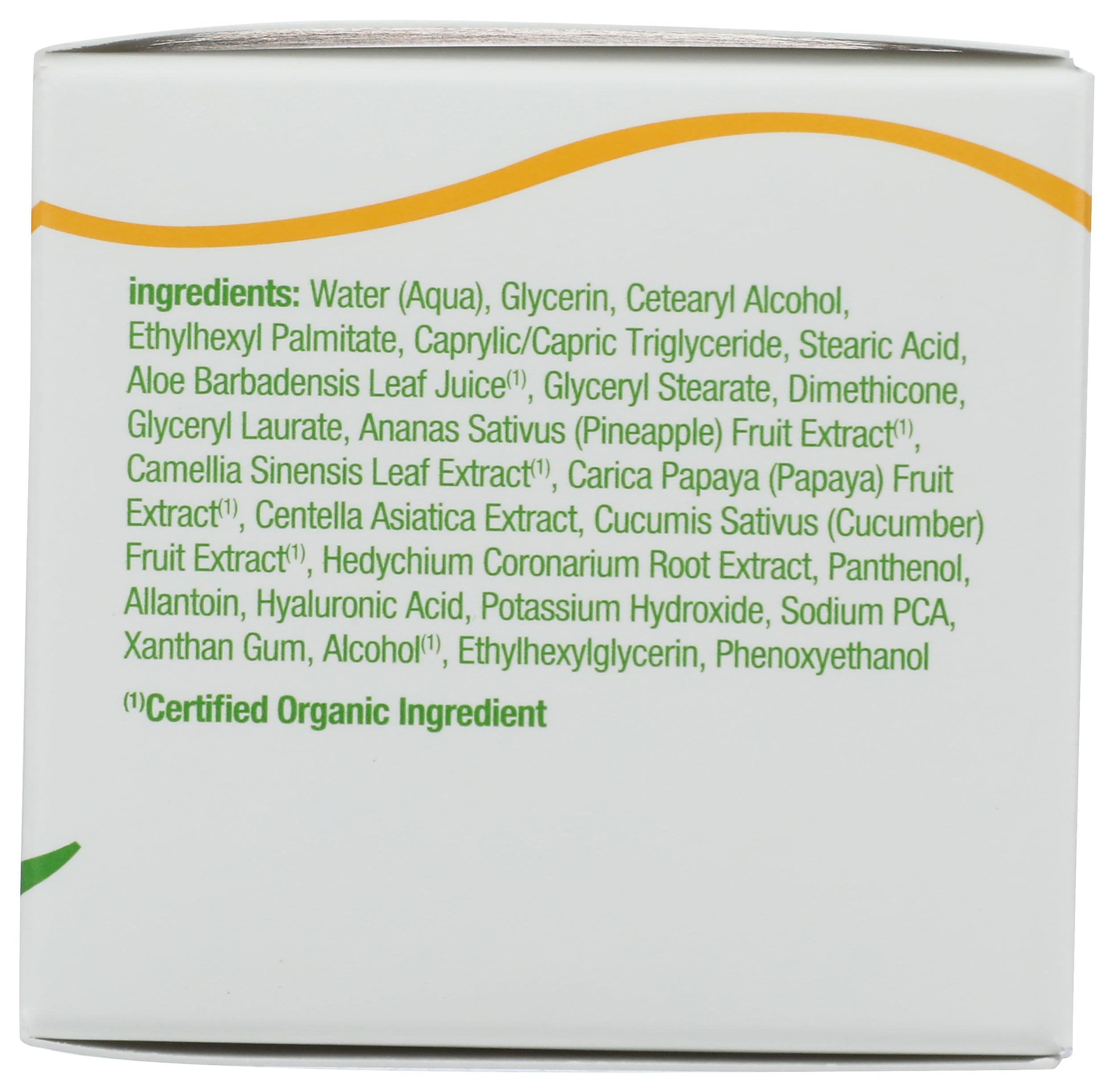 Applying Alba Botanica Aloe Green Tea Oil-Free Moisturizer on hand shows light absorption.