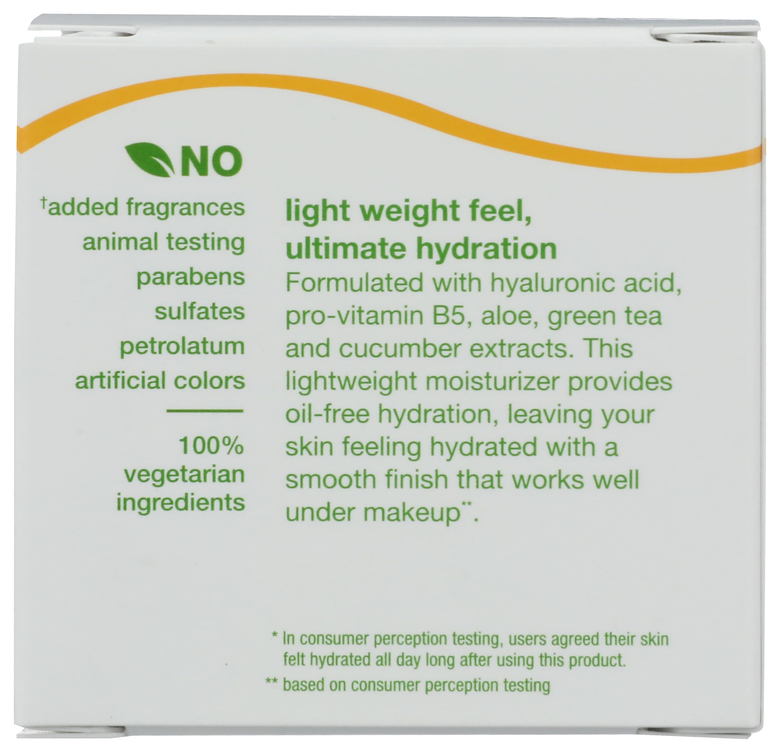 Alba Botanica Aloe Green Tea Oil-Free Moisturizer packaging label shows clean, plant-based care.