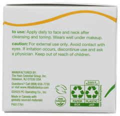 Texture close-up of Alba Botanica Aloe Green Tea Oil-Free Moisturizer demonstrates smooth, non-greasy feel.