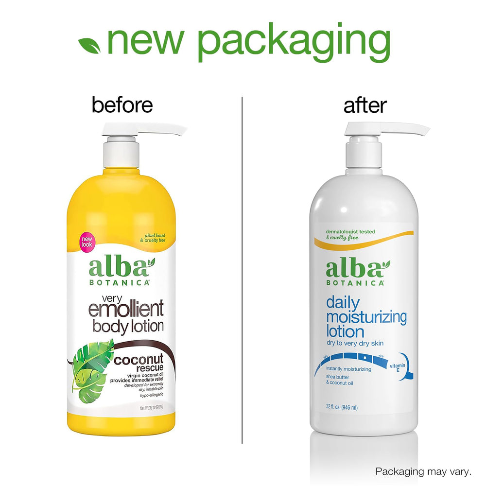 Alba Botanica Daily Moisturizing Lotion cruelty-free certified by Leaping Bunny.