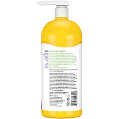 Alba Botanica Lotion Emollient Unscented ingredient panel highlights aloe vera and chamomile for gentle hydration.