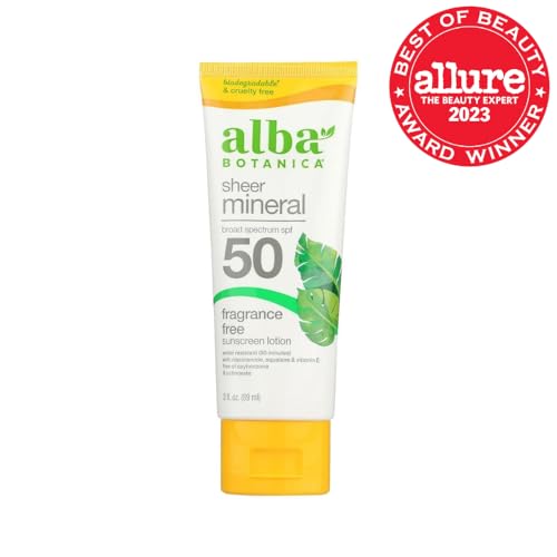 Alba Botanica sunscreen texture closeup shows lightweight, non-greasy finish for daily wear