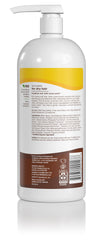 Alba Botanica More Moisture Shampoo ingredients panel highlights vegan, sulfate-free formula for sensitive scalps.